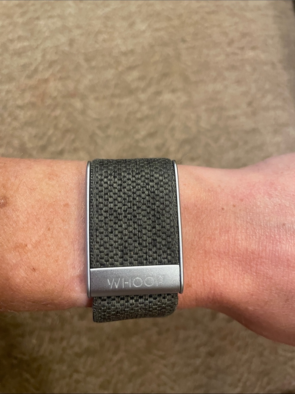WHOOP 4.0 Proknit band with clasp in Gray with Silver